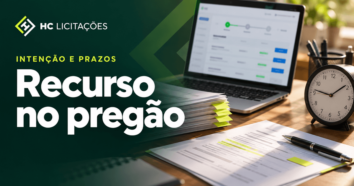 Ilustração: Recurso no pregão: intenção, prazos e o que organizar